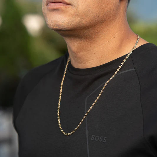 Cadena Clip en Oro Laminado 18k