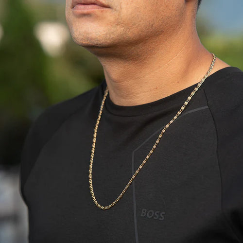 Cadena Clip en Oro Laminado 18k