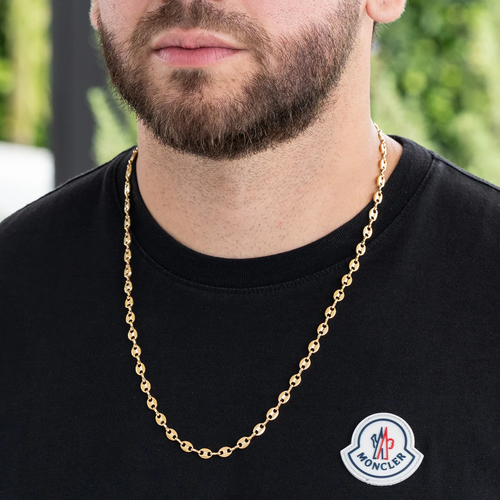 Cadena Grano de Café en Oro Laminado 18K - Golden 18K